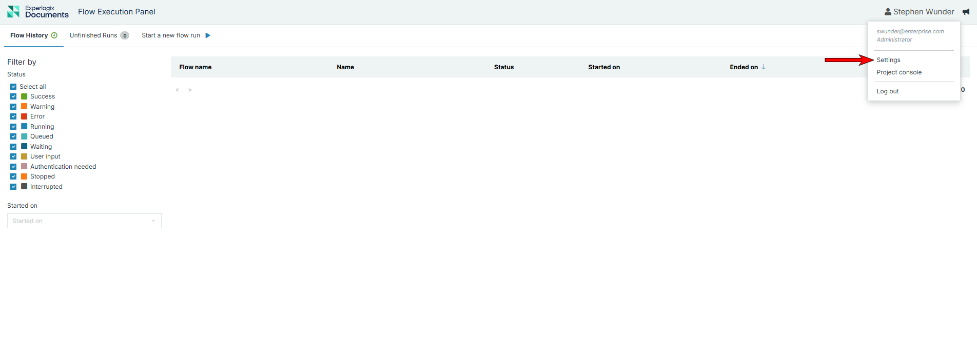 Highlights user settings, including profile management and interface preferences.