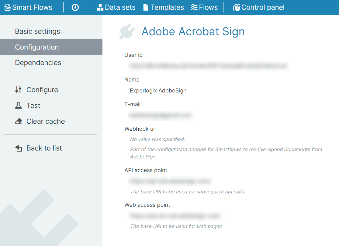 Adobe Acrobat Sign Configuration