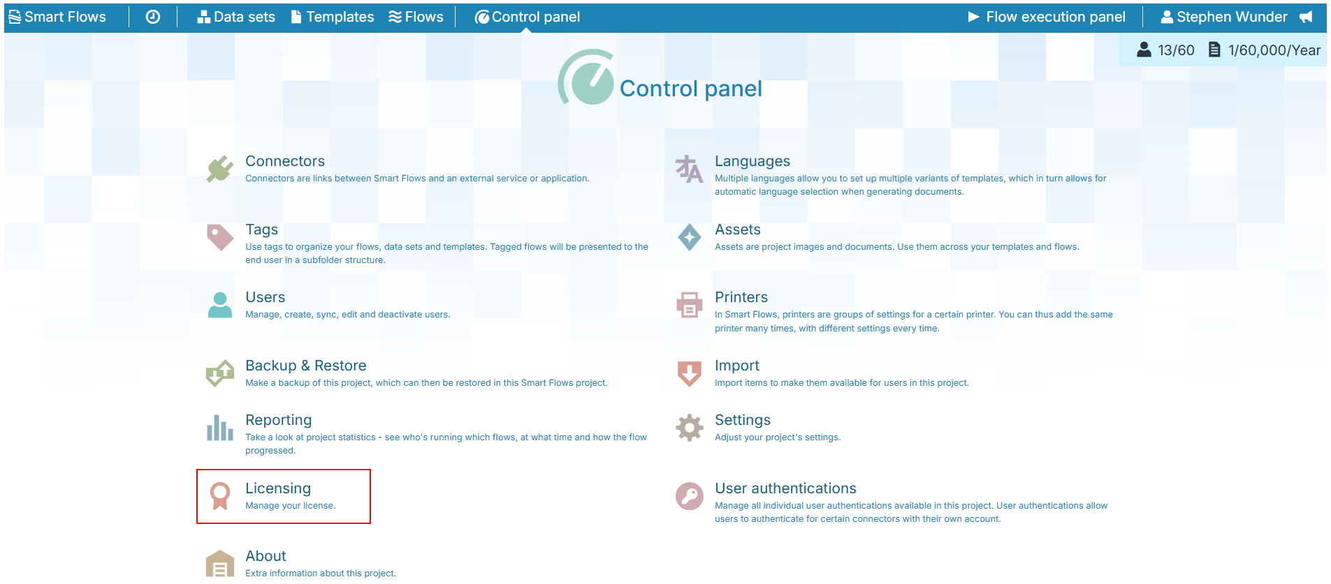 Control Panel