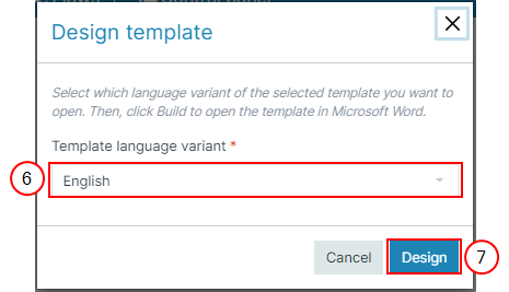 Design template window