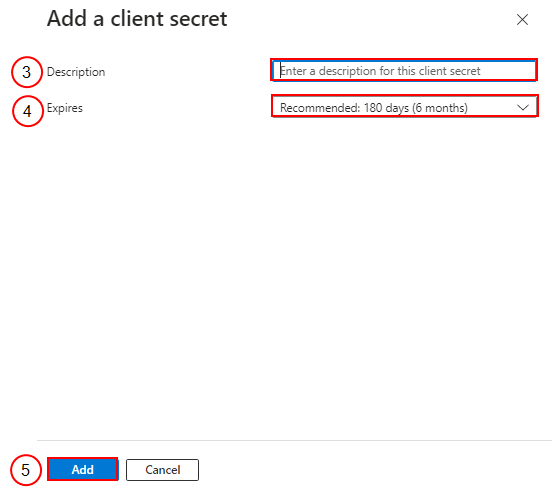 Add a client secret