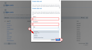 Adding a custom data set 