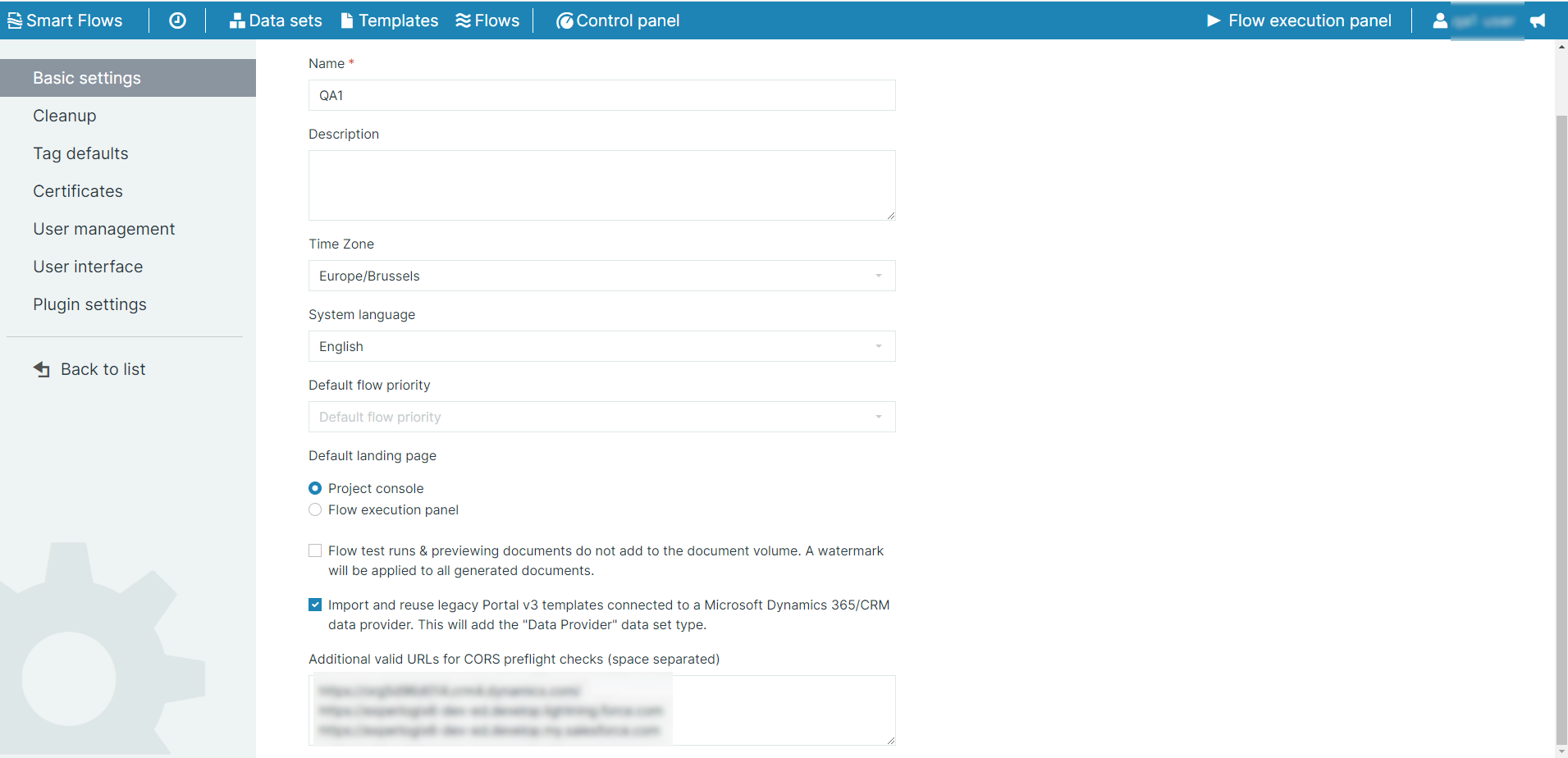 Control Panel_Basic Settings